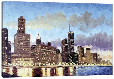 Ohio Street Beach, Chicago Canvas Art Print