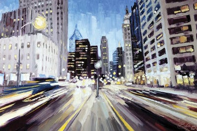 Michigan & Illinois, Chicago by Roger Disney canvas print