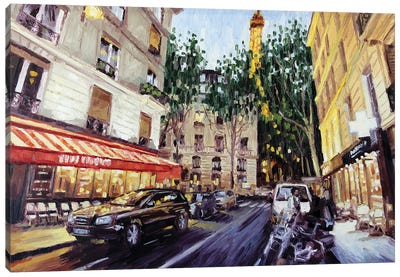 Rue De Monttessuy, Paris Canvas Art Print