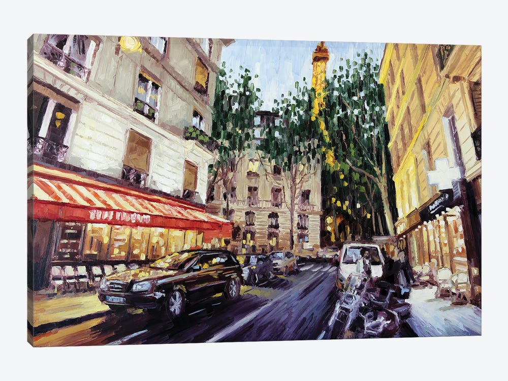 Rue De Monttessuy, Paris by Roger Disney 1-piece Canvas Wall Art