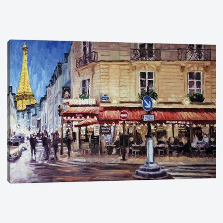 Rue Saint-Dominique, Paris Canvas Print #RDI81} by Roger Disney Canvas Art Print