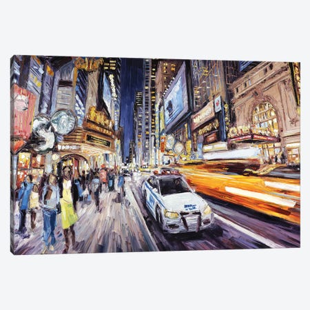 42nd East Of 8th Canvas Print #RDI8} by Roger Disney Canvas Artwork