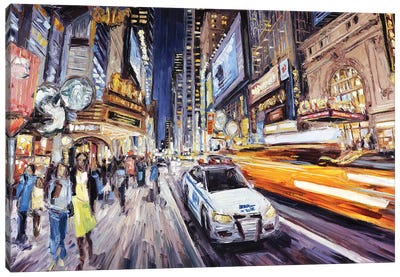42nd East Of 8th Canvas Art Print - Times Square