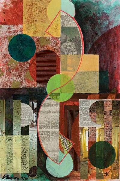 Axis Mundi Is Burning by RJamescollage  multi panel art