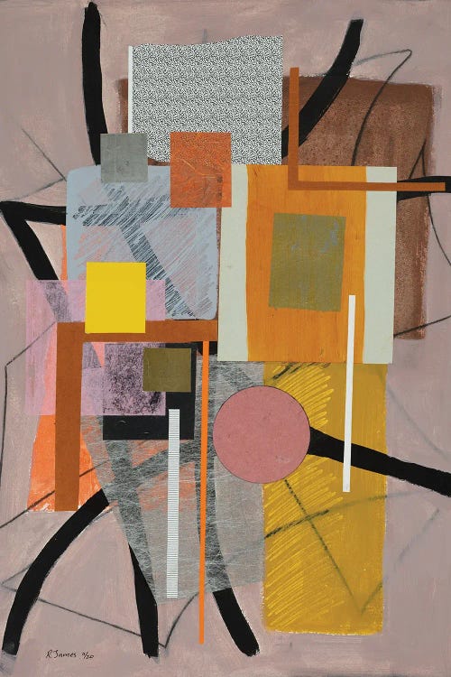 Mixed Media Collage CLXXII by Randall James wall art