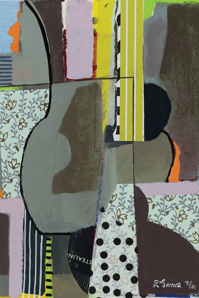 Mixed Media Collage CCCXIV by RJamescollage  canvas print