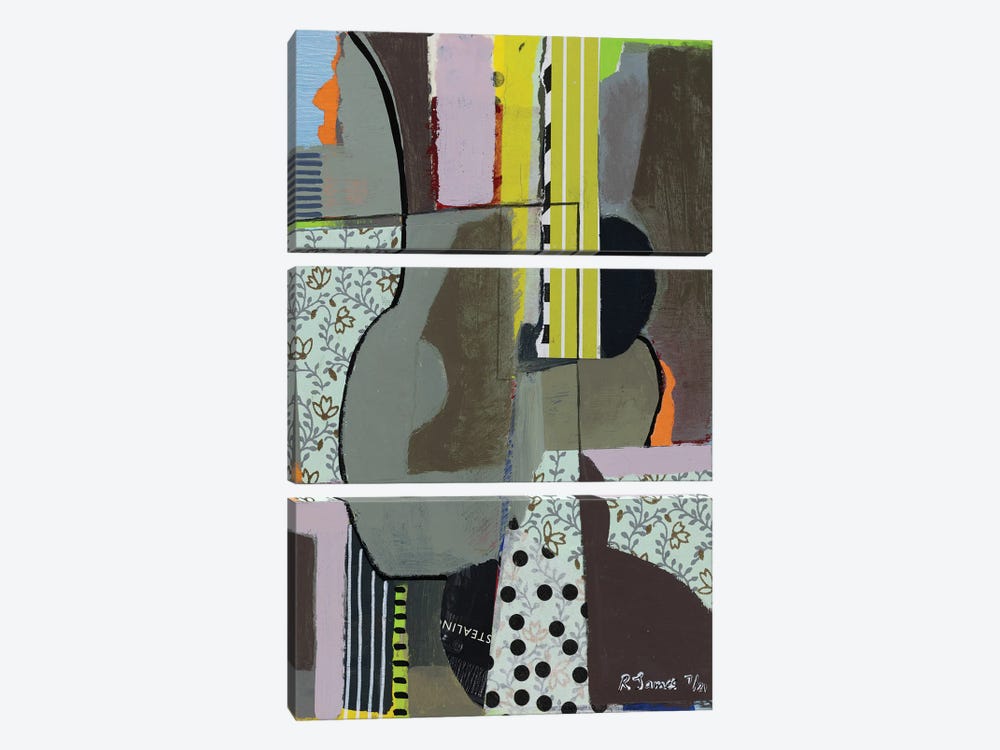 Mixed Media Collage CCCXIV by Randall James 3-piece Art Print