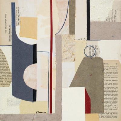 Mixed Media Collage CCCXXV by RJamescollage  canvas print