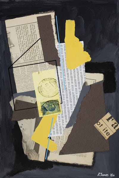 Dining Room: Mixed Media Collage CCL by Randall James