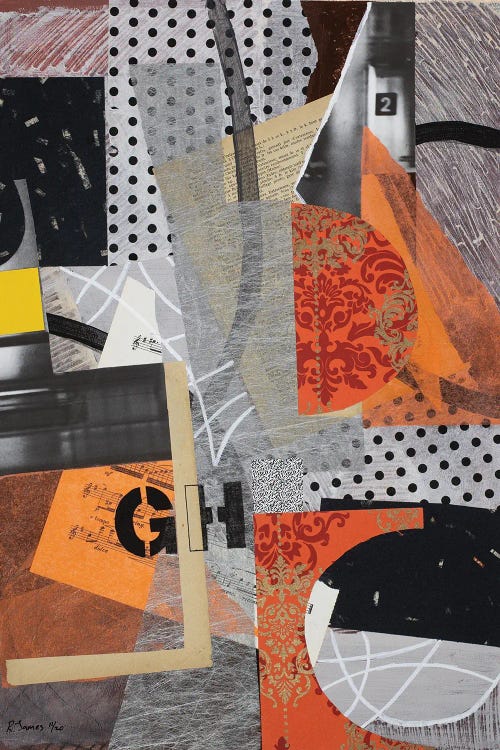 Mixed Media Collage CLXVIII by Randall James wall art