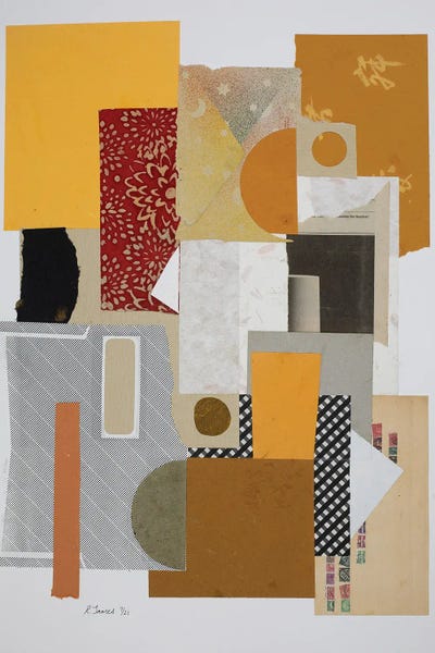 Mixed Media Collage CCCIV by RJamescollage  multi panel art