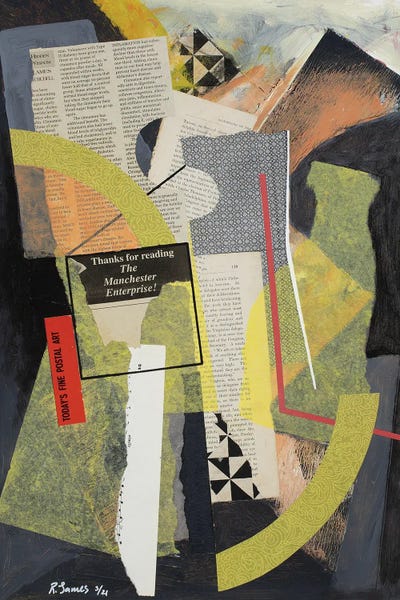 Dining Room: Mixed Media Collage CCLII by Randall James