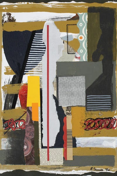 Mixed Media Collage CCLVII by RJamescollage  multi panel art