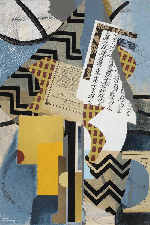Mixed Media Collage CLXI by Randall James wall art