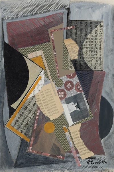 Mixed Media Collage CCLXXXIII by RJamescollage  multi panel art