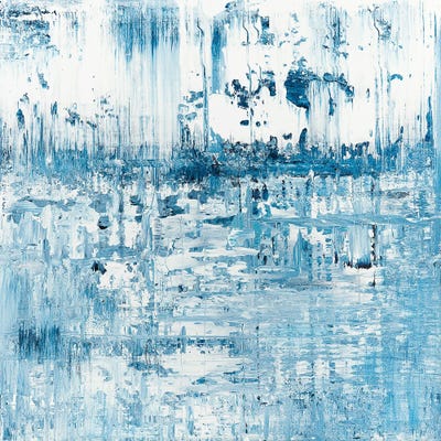Blue Pond Rainfall by Radek Smach acrylic art print