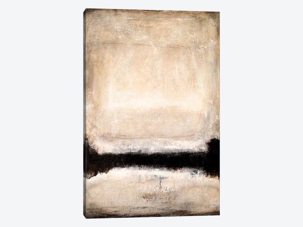 Brown/Beige Horizon by Radek Smach 1-piece Canvas Art Print