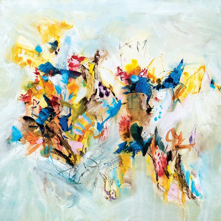 Colorburst Through White by Radek Smach wall art