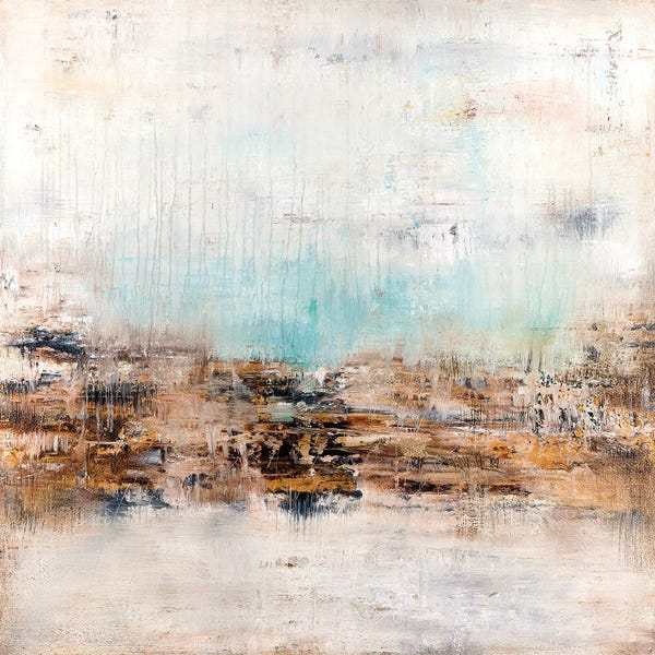 Radek Smach: Golden Fields Touching Sky Blue by Radek Smach