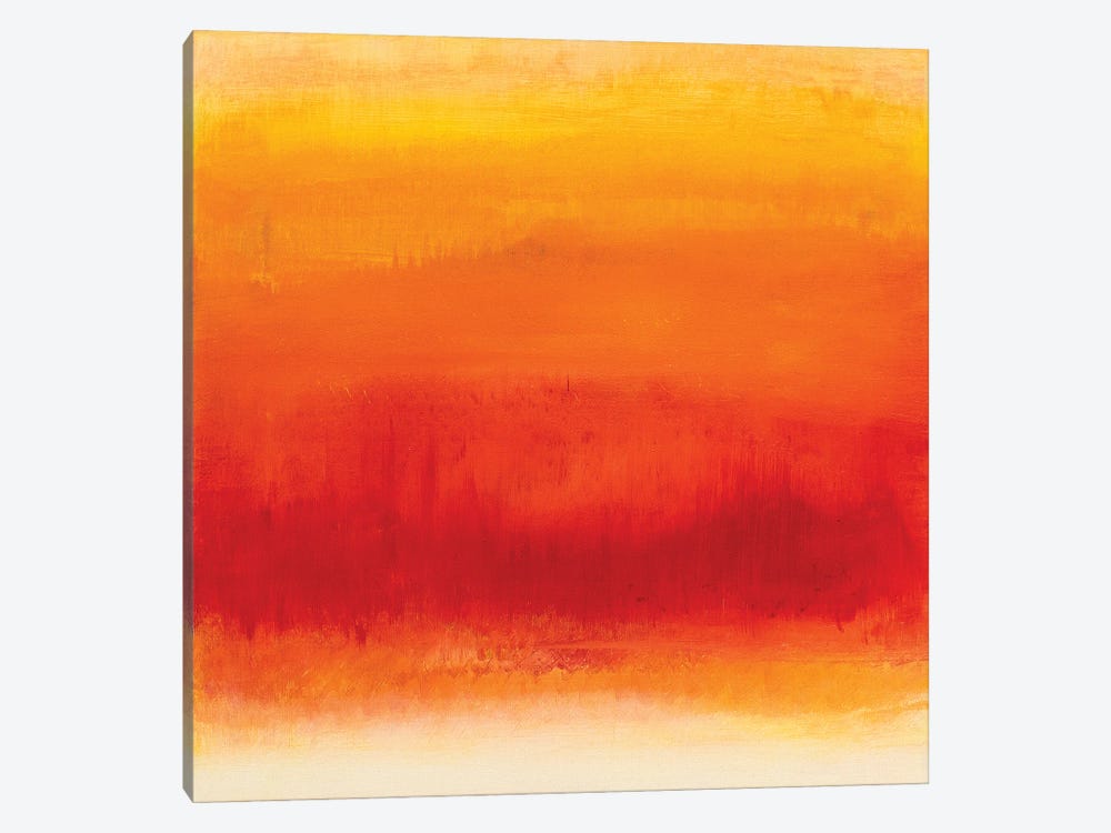 Golden Fire Sunset by Radek Smach 1-piece Canvas Art