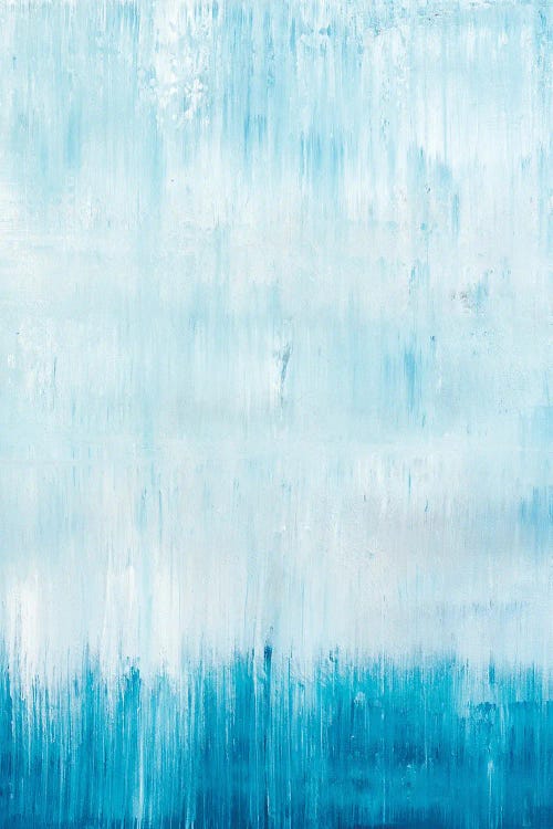 Gradient Blue Rainfall by Radek Smach wall art