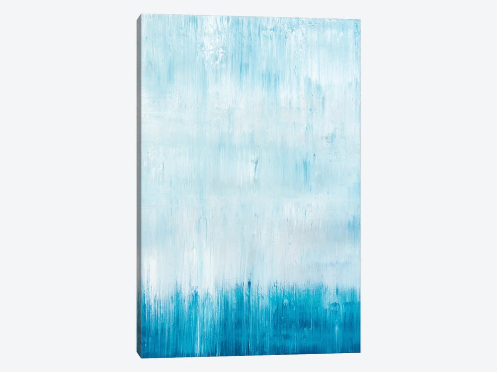 Gradient Blue Rainfall by Radek Smach 1-piece Canvas Print