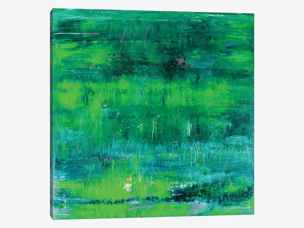Green Tree Reflections by Radek Smach 1-piece Canvas Art