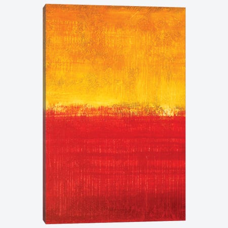 Honey Yellow And Red Sunset Canvas Print #RDK34} by Radek Smach Art Print