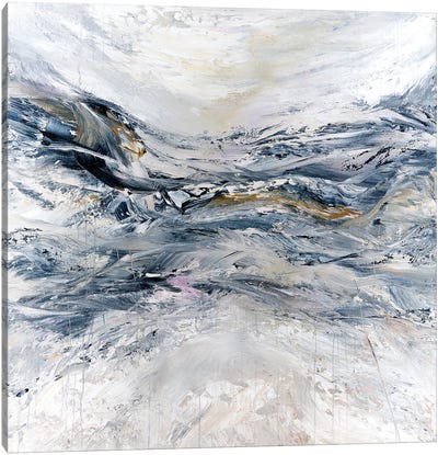 Ice Blue Mountain Canvas Art Print - Radek Smach