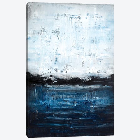 Midnight Blue Lakeside Canvas Print #RDK42} by Radek Smach Canvas Art Print