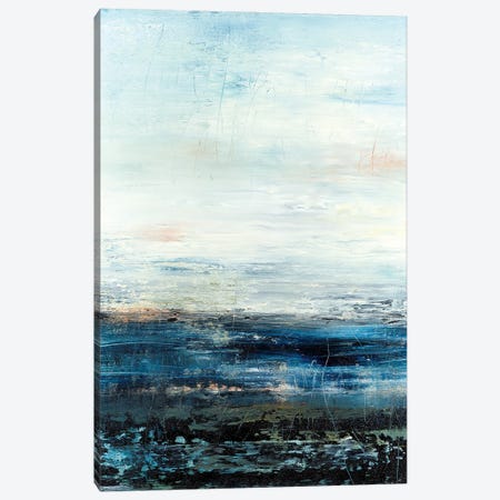 Ocean Blue Floor Canvas Print #RDK50} by Radek Smach Canvas Artwork