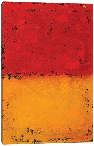 Red Meets Orange Canvas Art Print - Similar to Mark Rothko