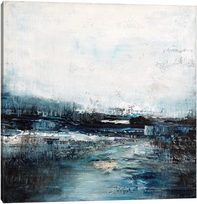 Soft Blue Riverbed Canvas Art Print - Radek Smach