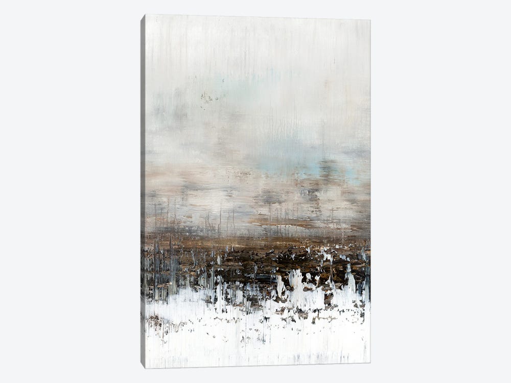 White Dusted Fields by Radek Smach 1-piece Canvas Artwork