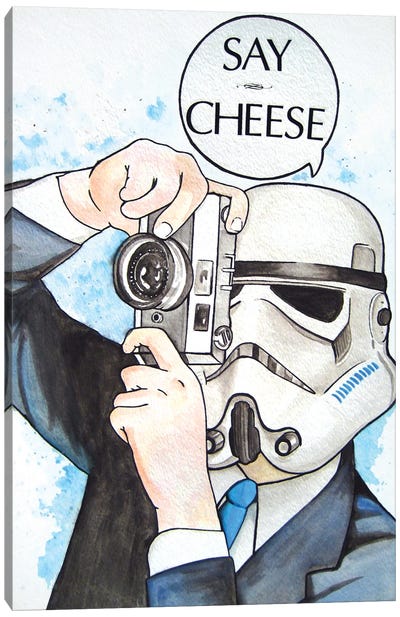 Say Cheese Canvas Art Print - Random Hills
