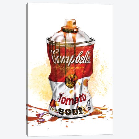 Crushed Soup Can Canvas Print #RDM6} by Random Hills Canvas Print