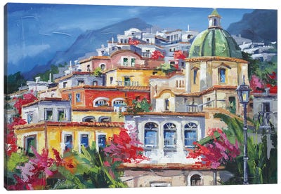 Costa Amalfitana Canvas Art Print