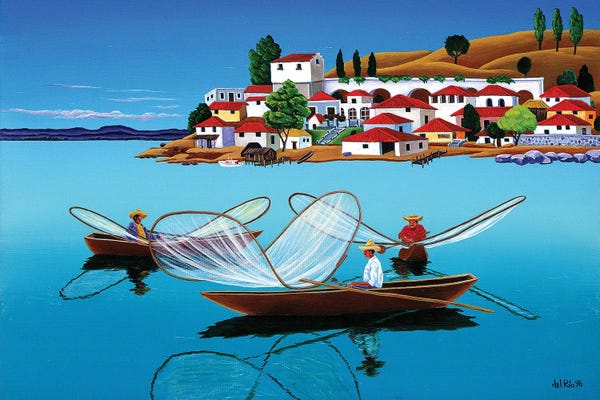 Mexican Culture: Patscuaro by Raul Del Rio