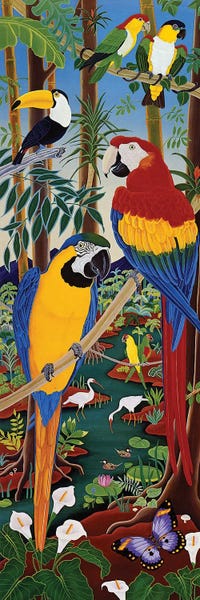 Raul Del Rio: Red & Blue Macaws by Raul Del Rio
