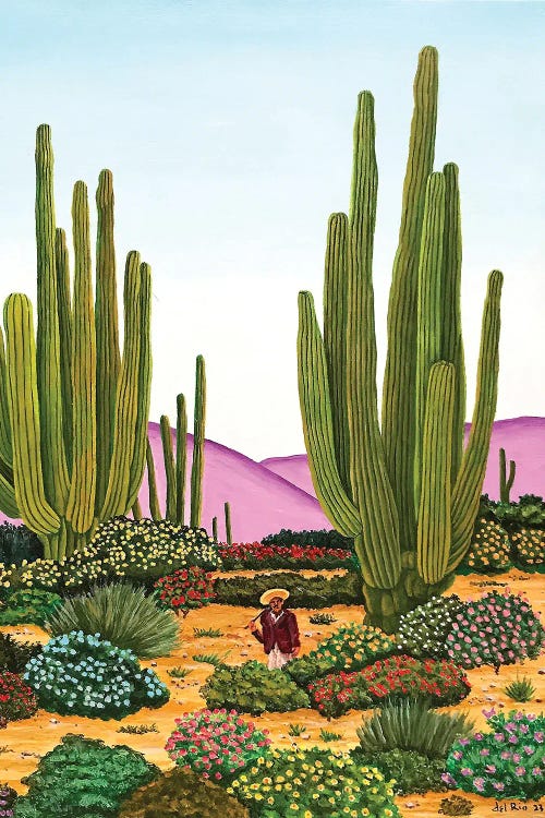 Saguaros by Raul Del Rio wall art