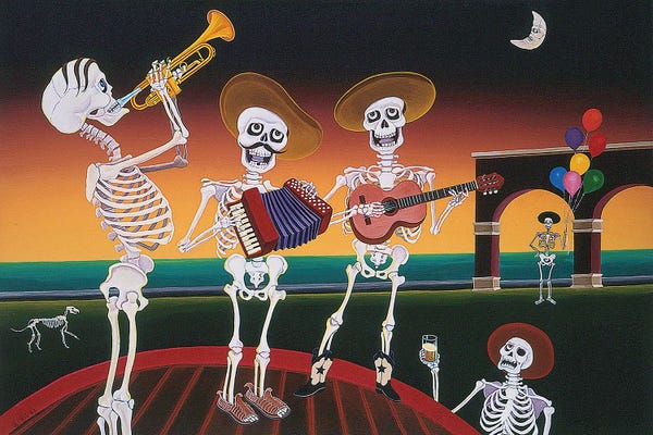 Skeletons: Viva La Muerte by Raul Del Rio