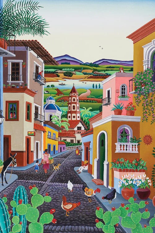 Mi Pueblo by Raul Del Rio wall art