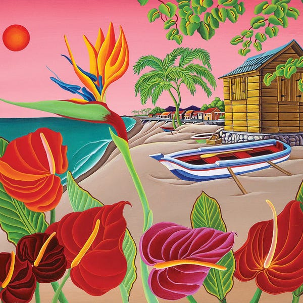 On Island Time: Antheriums by Raul Del Rio