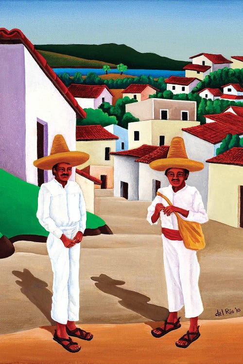 Dos Amigos by Raul Del Rio wall art