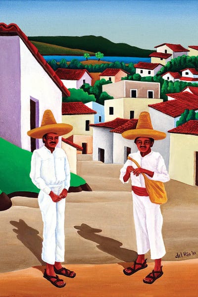 Mexican Culture: Dos Amigos by Raul Del Rio