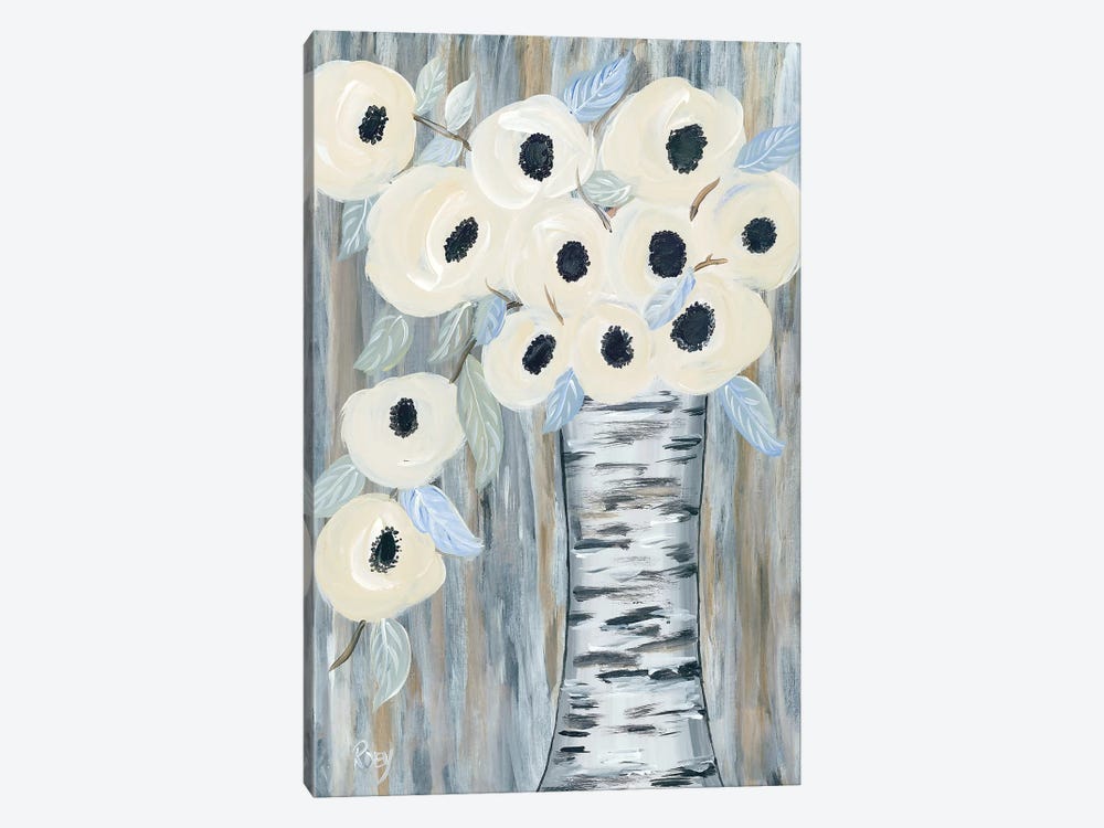 Blooming Birch Vase I 1-piece Canvas Print