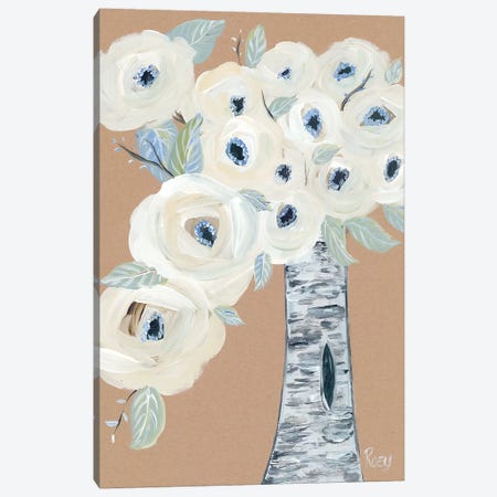 Blooming Birch Vase II Canvas Print #REB13} by Roey Ebert Canvas Wall Art