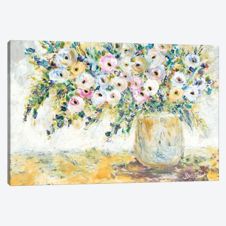 Bowlful of Roses Canvas Print #REB14} by Roey Ebert Canvas Print