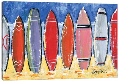 Beach Vibes Canvas Art Print - Surfing Art
