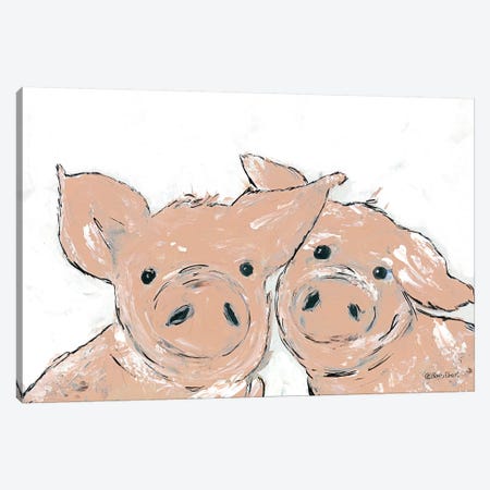 Pigs Canvas Print #REB39} by Roey Ebert Canvas Artwork